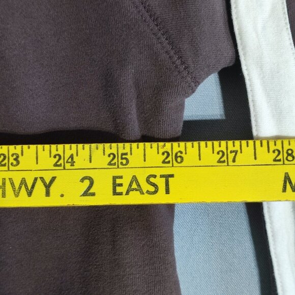 Yamaha Level Wear pull over hoodie thick fleece men's size XL brown loose fit - Picture 9 of 10